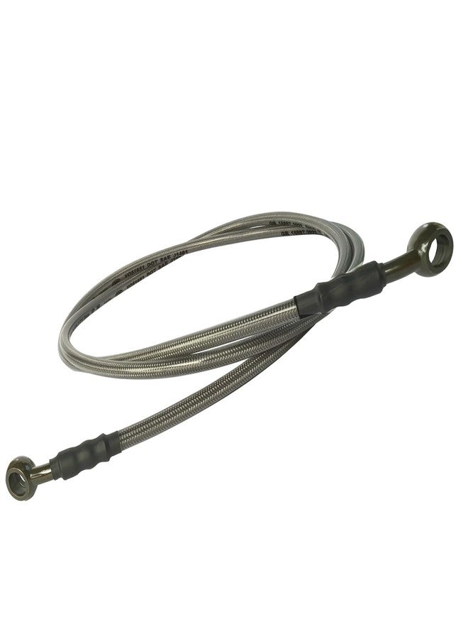 Vanlison Braided Hydraulic Brake Hose Line Brake Cable Universal Brake Lines Compatible with Dirt Bike Softail ATV UTV Go Kart GY6 Scooter 10mm Banjo Ends M10 31.5" / 80cm - Image 4