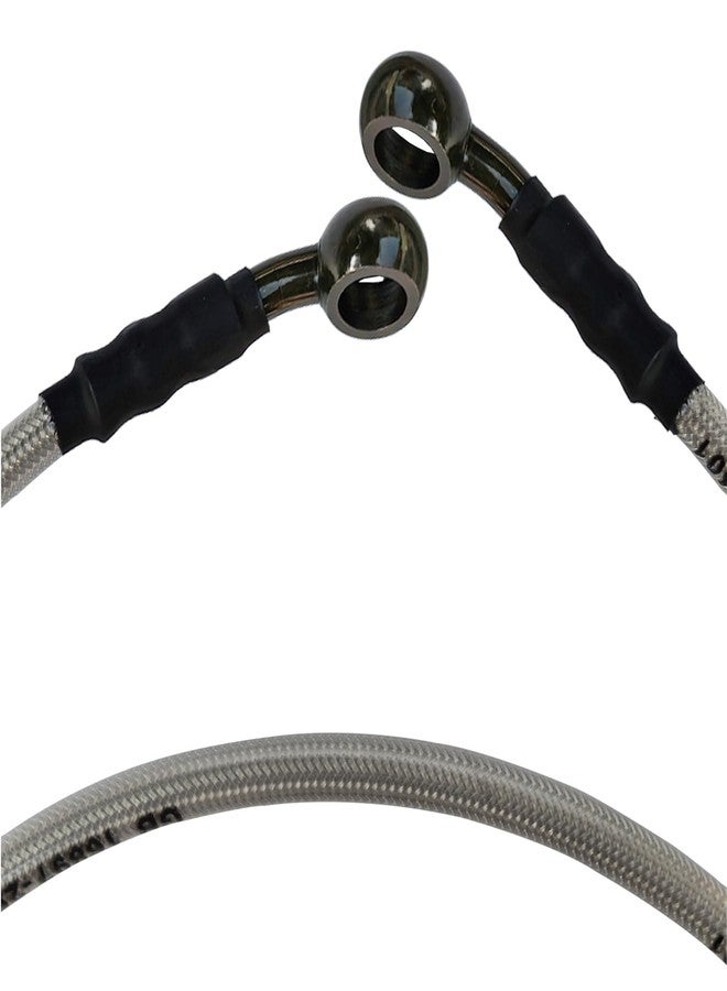 Vanlison Braided Hydraulic Brake Hose Line Brake Cable Universal Brake Lines Compatible with Dirt Bike Softail ATV UTV Go Kart GY6 Scooter 10mm Banjo Ends M10 31.5" / 80cm - Image 3