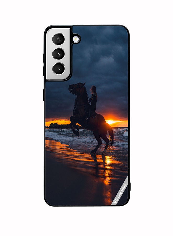VR CREATIVE Protective Case Cover For Samsung Galaxy S22 Plus 5G Horse1 Design Multicolour - Image 1