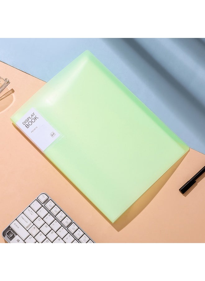 xozgdovg - a4 Data Book Transparent Multi-layer Loose-leaf Folder pp Student Certificate Test Paper Storage Book File Pregnancy Test Score Folder - Image 1