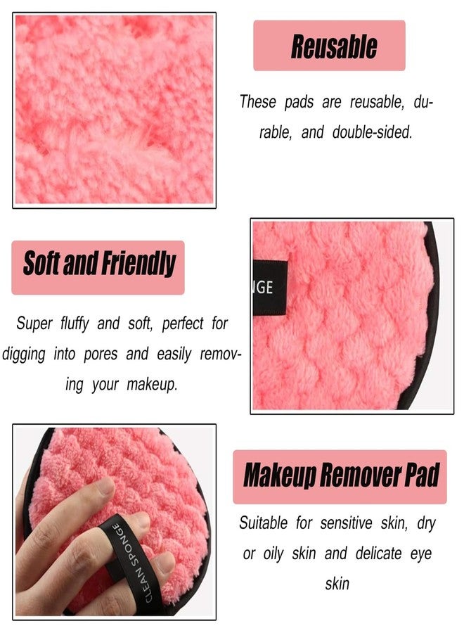 Keli 2 Piece Reusable Makeup Remover Pads & Cloths - Ultra Soft Makeup Eraser, Double-Sided Washable Cotton Round Pad for Gentle Eye and Face Makeup Cleansing Wipes - Image 3