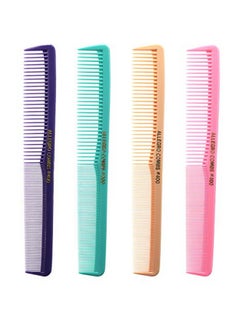 Llegro Combs 400 Barber Comb Hair Cutting Combs Pocket Combs Combs For Hair Stylist Comb Set Styling Comb Multicolor 4 Pcs