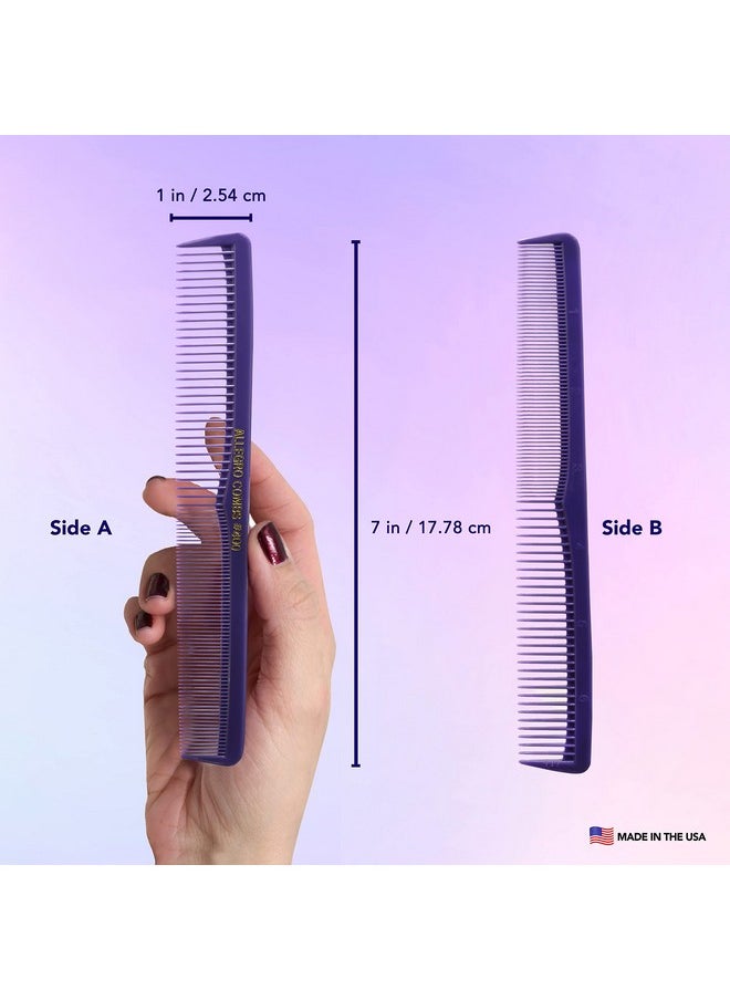 Allegro Combs - Llegro Combs 400 Barber Comb Hair Cutting Combs Pocket Combs Combs For Hair Stylist Comb Set Styling Comb Multicolor 4 Pcs - Image 1