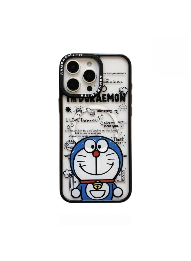 Doraemon iPhone 17 Cover Magnetic Stand Adorable Cartoon Style Protective and Convenient - Image 4
