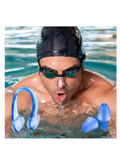 Excefore 3 Pack Swimming Nose Clips and Earplugs Kits for Adults and Kids, 3 Colors  - Image 2