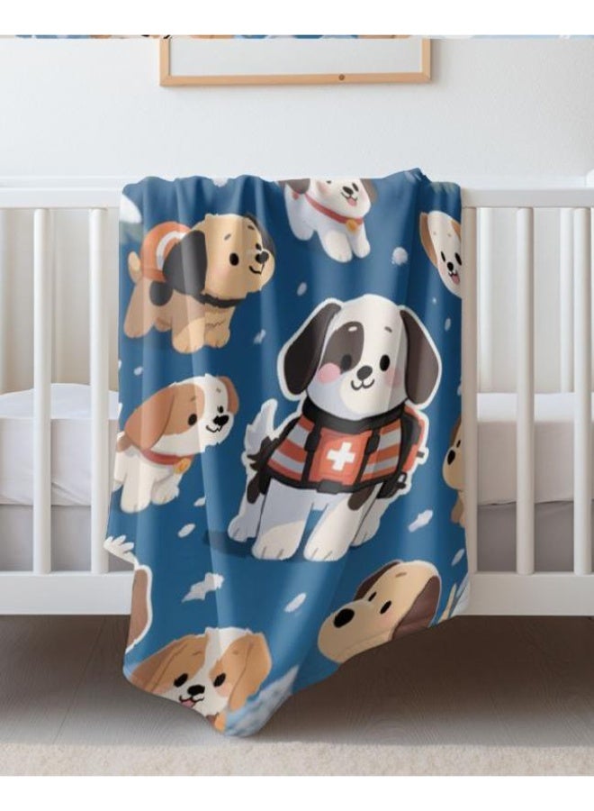 general Baby and children's cartoon flannel thin blanket (warm and comfortable, suitable for sleep, game use) 70cm*100cm - Image 1