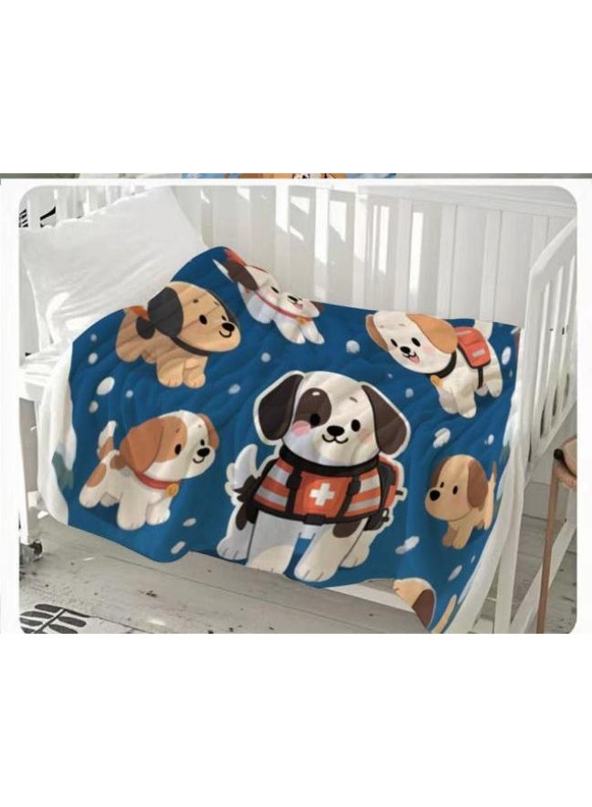 general Baby and children's cartoon flannel thin blanket (warm and comfortable, suitable for sleep, game use) 70cm*100cm - Image 2