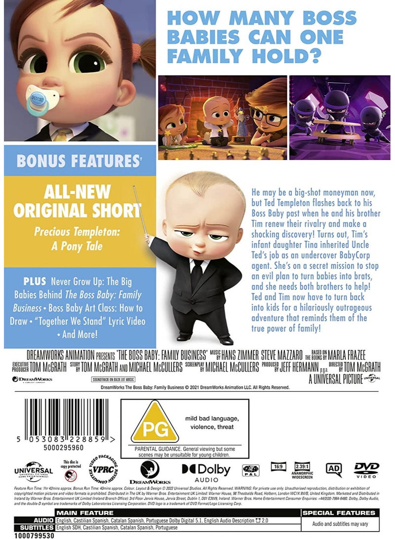 ذا بيبي بوس ٢ : فاميلي بزنيس - دي في دي - Image 2