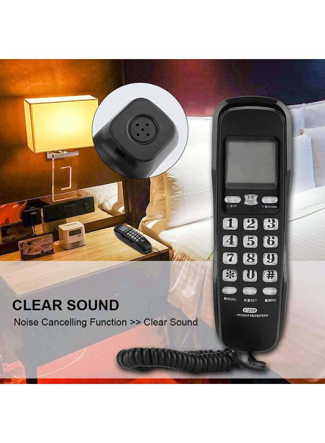 Last Number Redial Wall Telephone Call Records Checking Noise Cancelling Landline Wall Phones