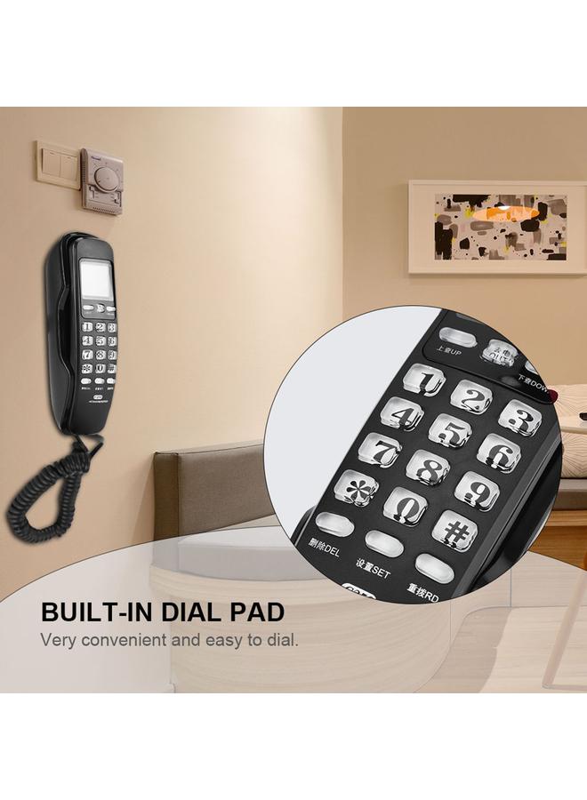 Last Number Redial Wall Telephone Call Records Checking Noise Cancelling Landline Wall Phones