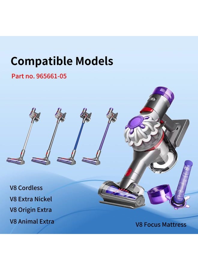 keluke Vacuum Filter Replacement Compatible with Dyson V8 Extra,V8 Absolute,V8 Origin Extra,V8 Animal Extra,V8 Focus Mattress Cordless Vacuum Cleaner,4 Post Filters and 4 Pre Filters,Part no. 965661-05 - Image 2
