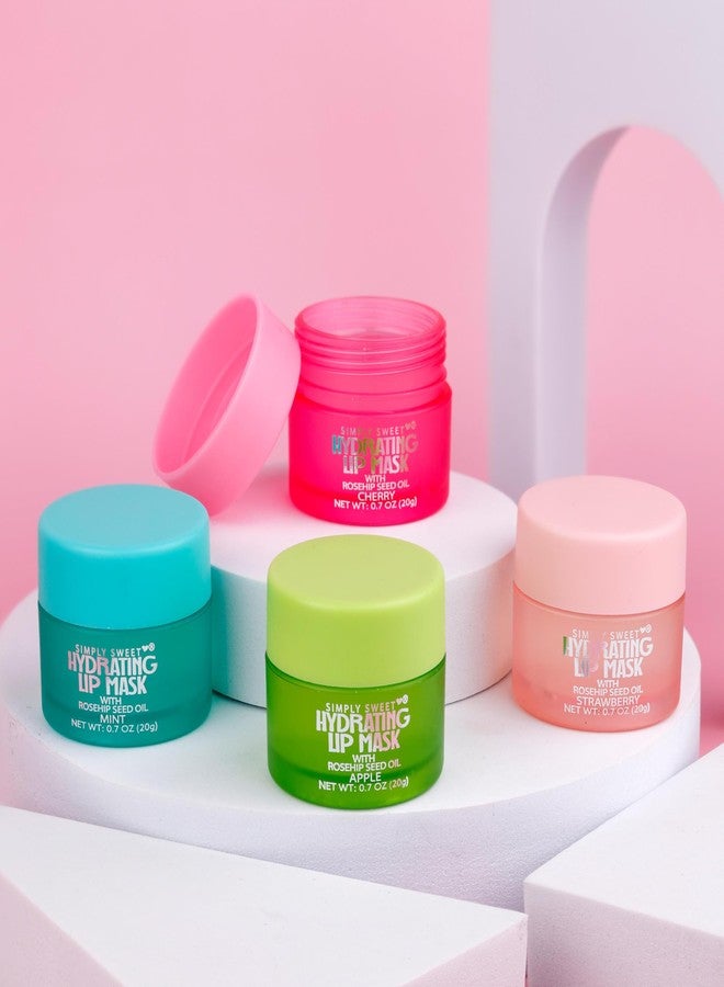 Expressions 4pc Lip Mask Collection - Hydrating Lip Masks w/Rosehip Seed Oil | Flavored Lip Care Set for Soft, Smooth Lips - Image 4