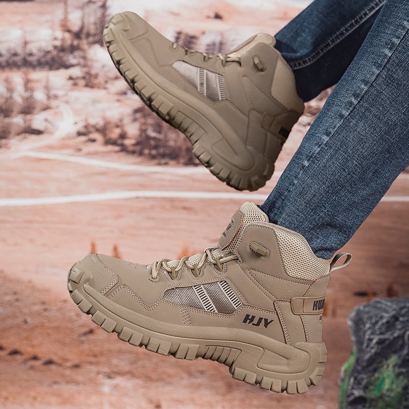 High-Top Hiking Boots, Outdoor Tactical Boots, Desert Boots, Snow Boots, Men'S Camping Large Size Training Shoes, Men'S Large Size 47 - Image 1