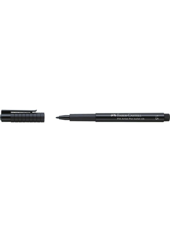FABER-CASTELL Faber Castell Water Based Marker Pit Artist Pen 199 Black 1.5 167890 - Image 2