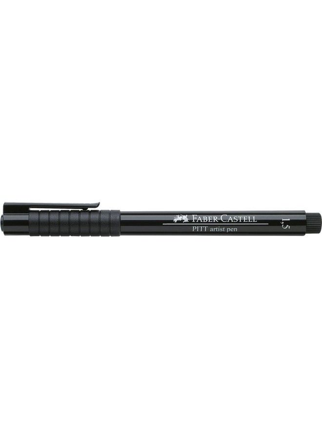 FABER-CASTELL Faber Castell Water Based Marker Pit Artist Pen 199 Black 1.5 167890 - Image 4