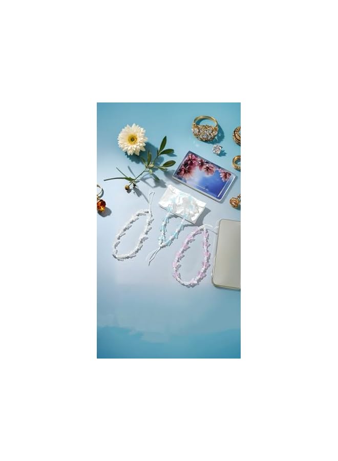 Green Tiger Butterfly Beaded Phone Charm Set, Cute Stationery Decor, Wrist Lanyards for Women Girls - Trendy Phone Accessories(3 PCS) - Image 4