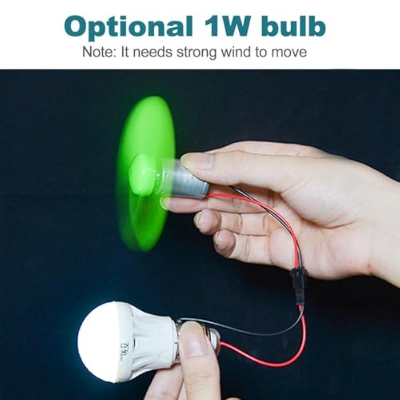 Mini Wind Turbine Generator Kit DIY Micro Wind Power Model DC Low Voltage Output for Science Education Experiment Teaching - Image 4