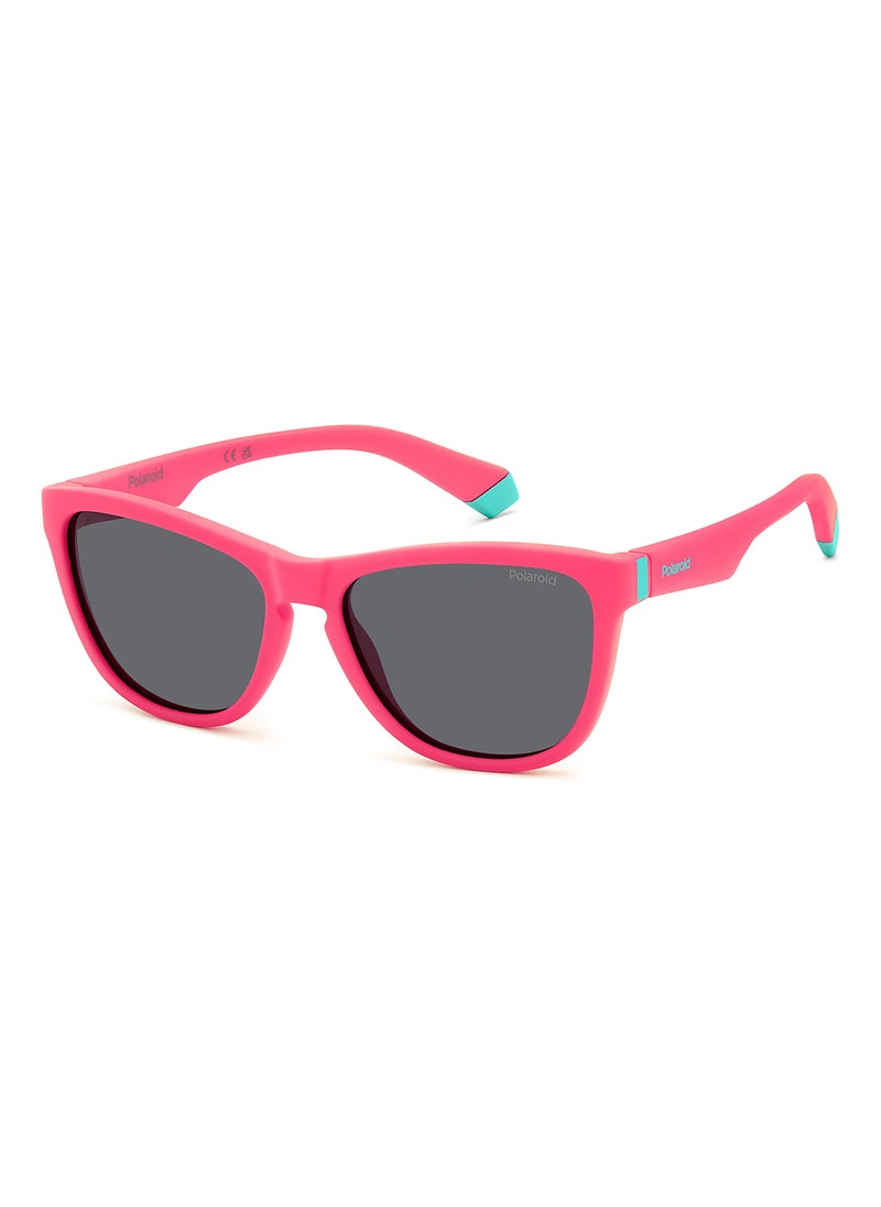 Polaroid Kids Unisex Polarized Rectangular Sunglasses - Pld 8056/S Pink Millimeter - Lens Size: 49 Mm  - Image 1