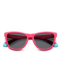 Polaroid Kids Unisex Polarized Rectangular Sunglasses - Pld 8056/S Pink Millimeter - Lens Size: 49 Mm  - Image 4