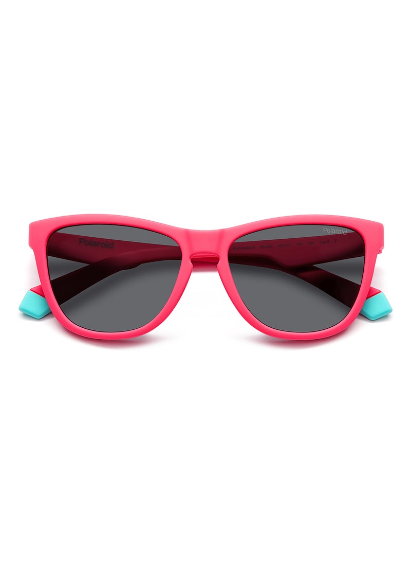 Polaroid Kids Unisex Polarized Rectangular Sunglasses - Pld 8056/S Pink Millimeter - Lens Size: 49 Mm  - Image 4