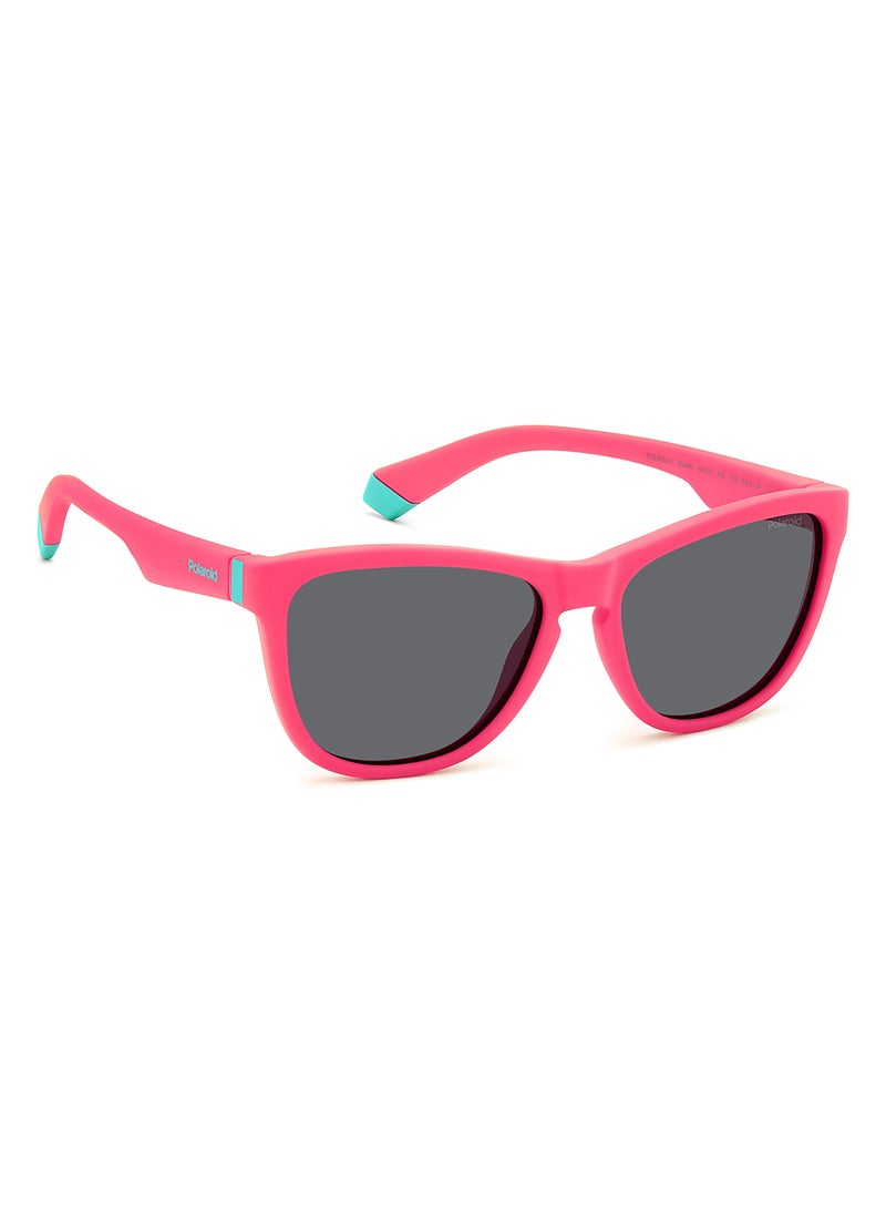 Polaroid Kids Unisex Polarized Rectangular Sunglasses - Pld 8056/S Pink Millimeter - Lens Size: 49 Mm  - Image 2