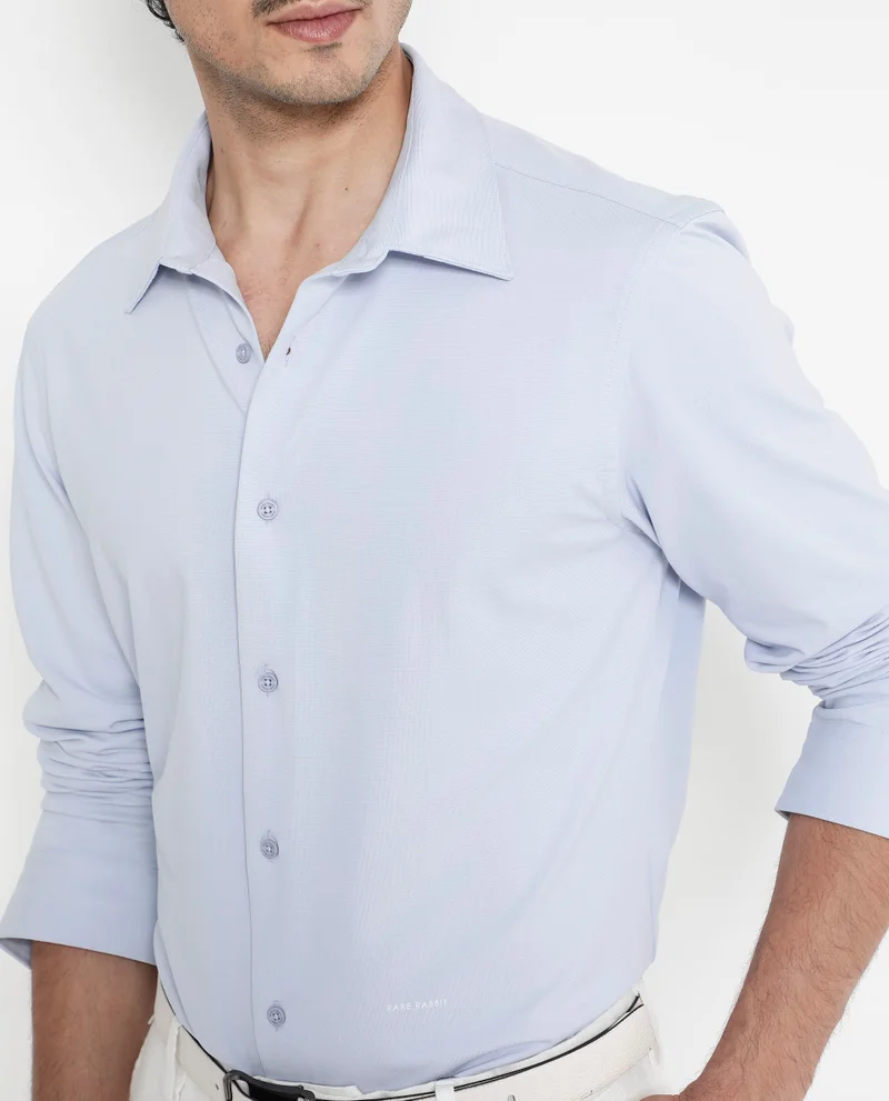 Rare Rabbit Men's Power Stretch Knitted Shirt