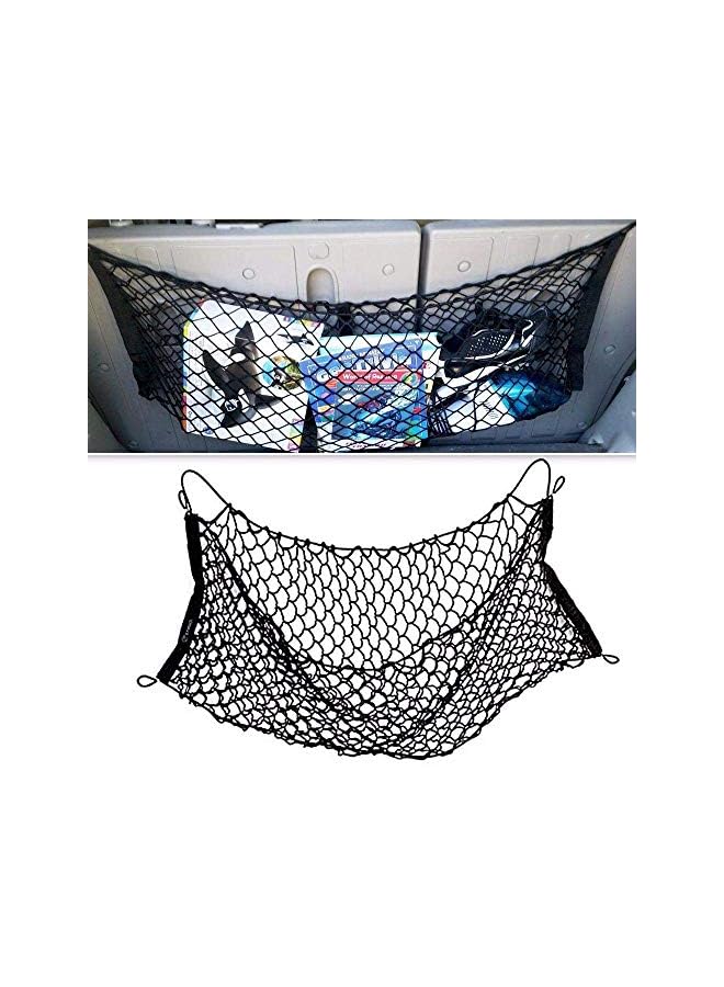 PROMASS Care120 x 80cm Universal Car Trunk Luggage Storage Cargo Organiser Nylon Elastic Mesh Net With 10 Plastic Hooks - Image 4