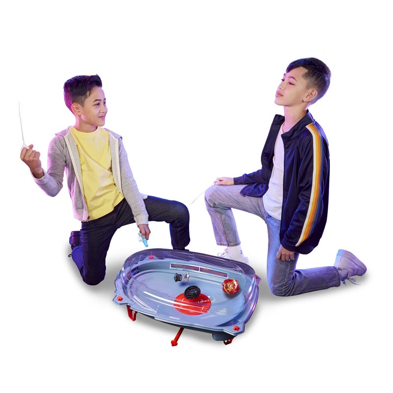 Beyblade Burst Surge Speedstorm Motor Strike Battle Set with Motorized Stadium, 2 Top Toys and 2 Launchers - Image 5