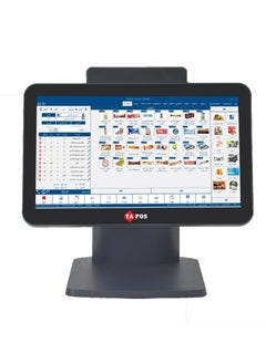 TA POS Touch screen cashier without Core i5 software + WIFI 5G 128GB SSD - 4GB RAM - Wi-Fi - TA POS client display  - Image 2