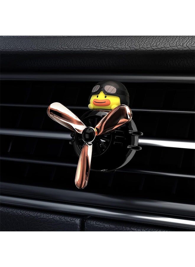 Car Air Fresheners, Cute Car Diffuser Rotating Propeller, Cartoon Automotive Air Outlet Fan, Creative Car Perfume Decoration, Automotive Air Fresheners for Cars (Pilot Black Warrior) - Image 2