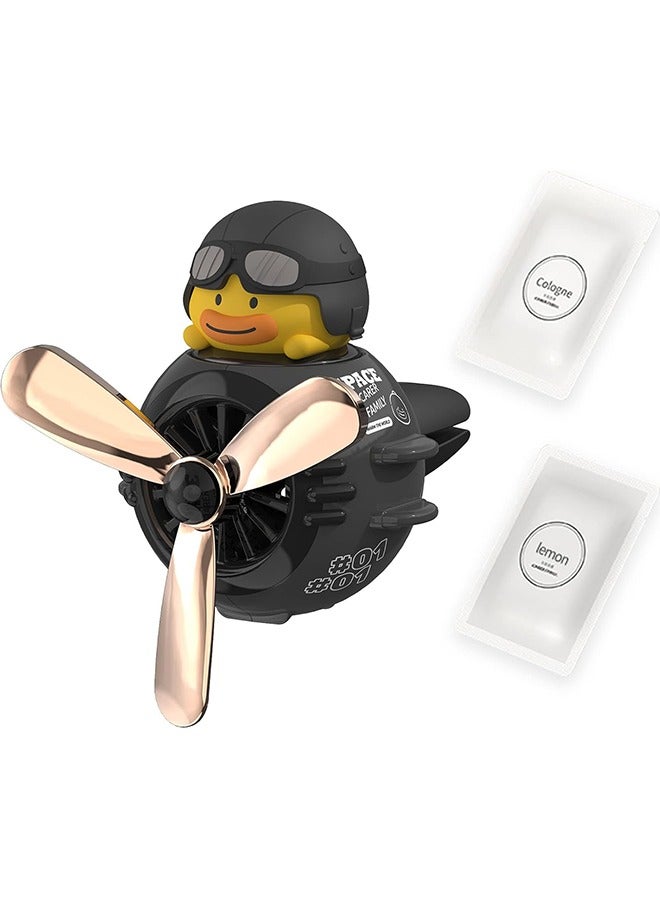 Car Air Fresheners, Cute Car Diffuser Rotating Propeller, Cartoon Automotive Air Outlet Fan, Creative Car Perfume Decoration, Automotive Air Fresheners for Cars (Pilot Black Warrior) - Image 5