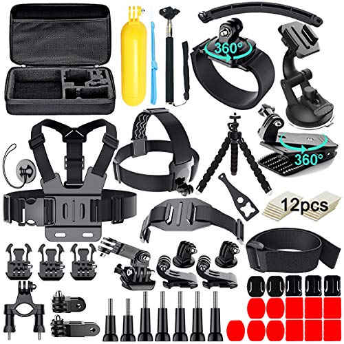 Appolab 61 in 1 Action Camera Accessories Kit for GoPro Hero 13 12 11 10 9 8 7 6, Gopro Max, GoPro Fusion, Xiaomi, Insta360, DJI Osmo Action, AKASO APEMAN, Campark, SJCAM - Image 1