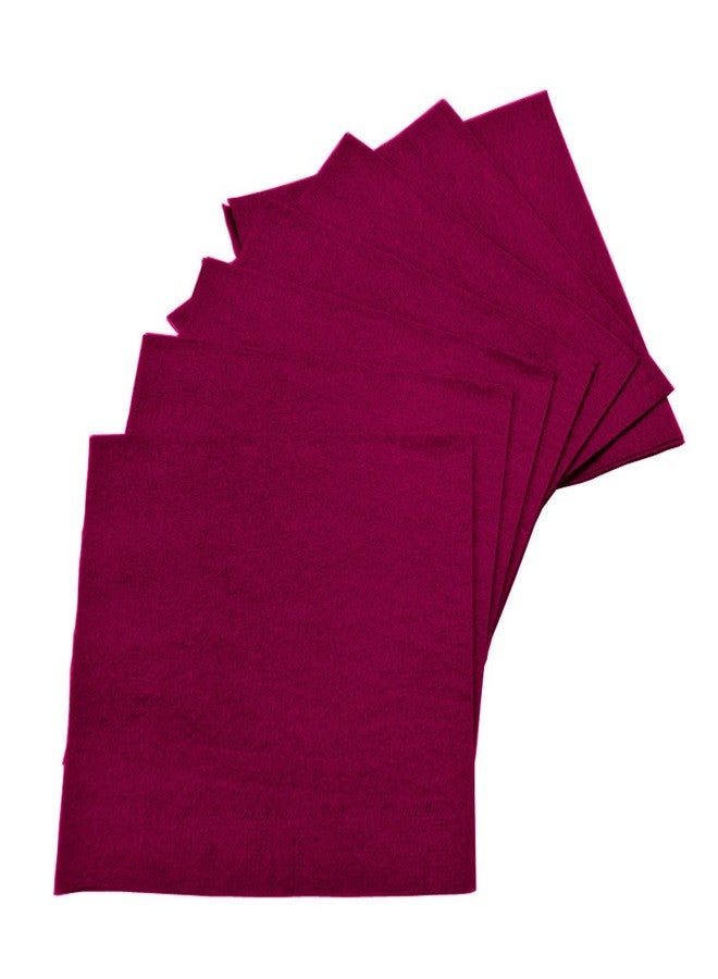 Perfectware 2 Ply Burgundy-200 Burgundy Beverage Napkin Package of 200ct- 2-Ply, 2.5" Height, 5" Width, 10" Length (Pack of 200) - Image 2