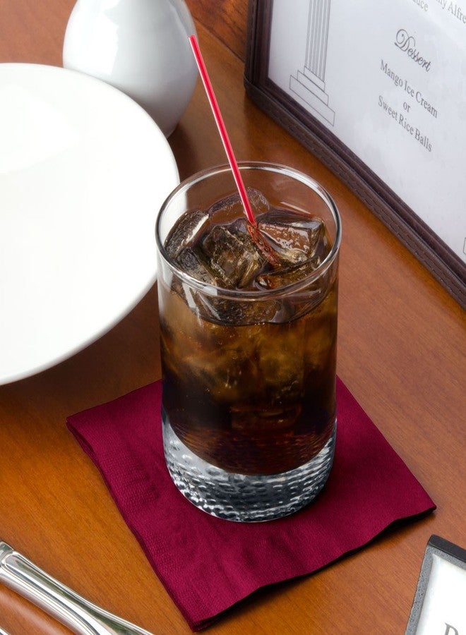 Perfectware 2 Ply Burgundy-200 Burgundy Beverage Napkin Package of 200ct- 2-Ply, 2.5" Height, 5" Width, 10" Length (Pack of 200) - Image 4