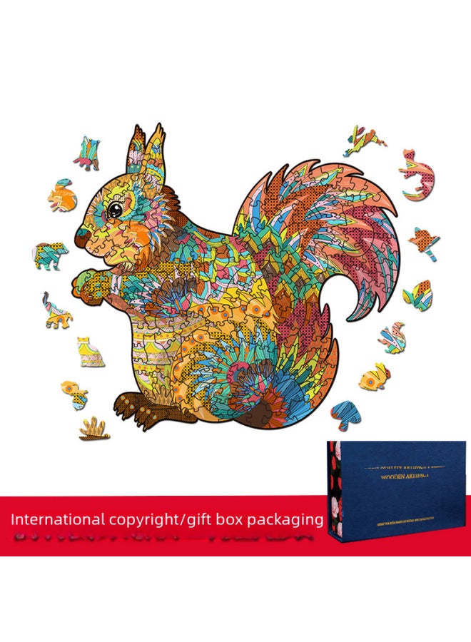 اكتشف مجموعة من الألغاز الخشبية على شكل فرس النهر ثلاثية الأبعاد على شكل حيوانات من الشركات المصنعة للألعاب الخشبية المخصصة - اللون: فرس النهر (متوسط) - Image 4