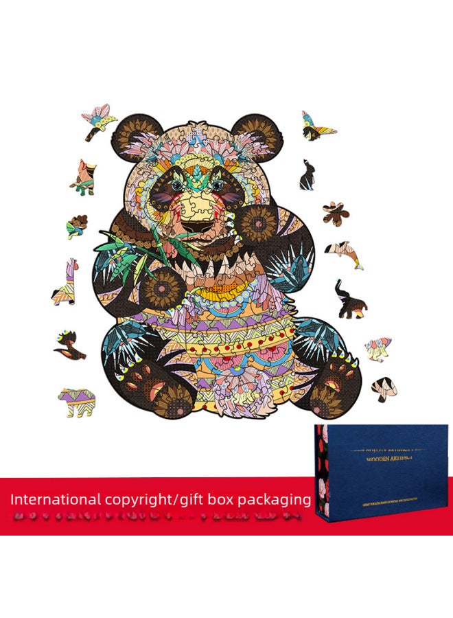 اكتشف مجموعة من الألغاز الخشبية على شكل فرس النهر ثلاثية الأبعاد على شكل حيوانات من الشركات المصنعة للألعاب الخشبية المخصصة - اللون: فرس النهر (متوسط) - Image 5