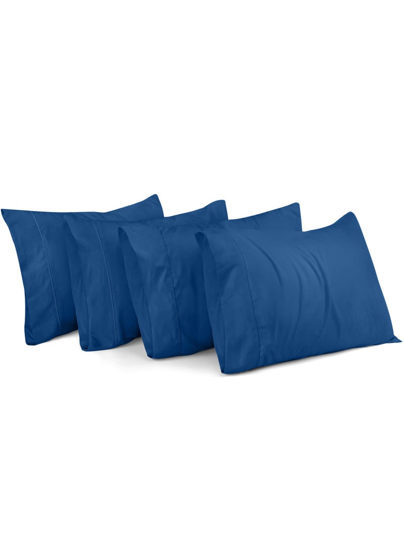 Utopia Bedding Utopia Bedding Queen Pillow Cases - 4 Pack - Envelope Closure - Soft Brushed Microfiber Fabric - Shrinkage and Fade Resistant Pillow Covers Queen Size 20 X 30 Inches (Queen  Dusk Blue)  - Image 1