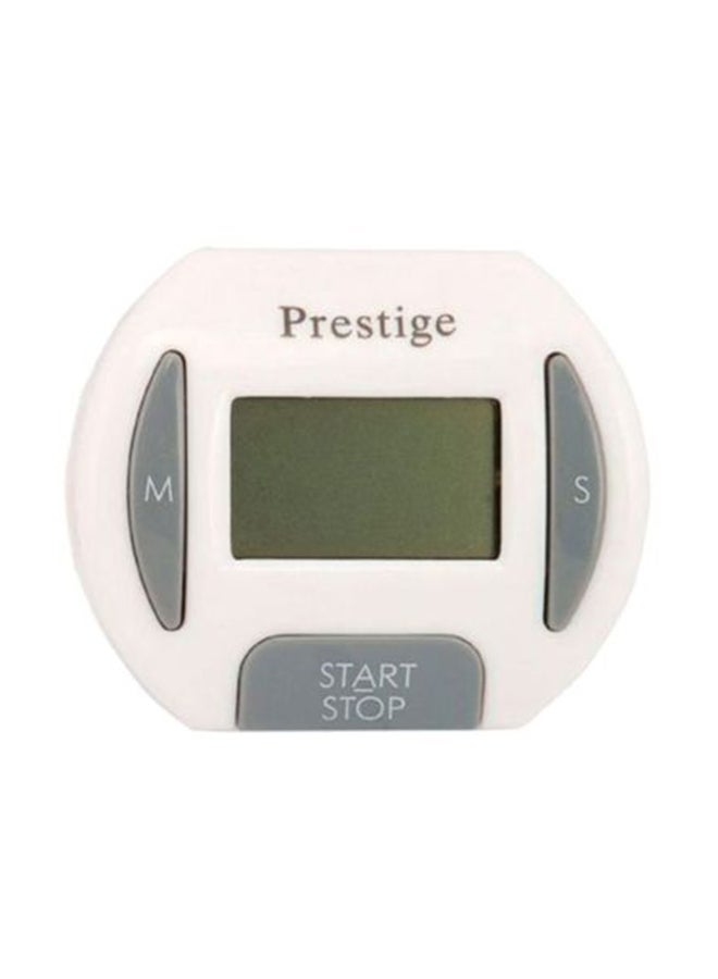 Prestige Digital Timer White/Grey 154x38x36mm - Image 1