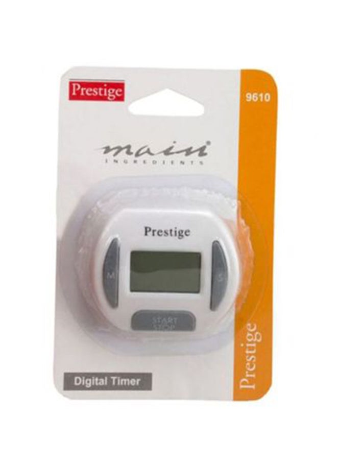 Prestige Digital Timer White/Grey 154x38x36mm - Image 2
