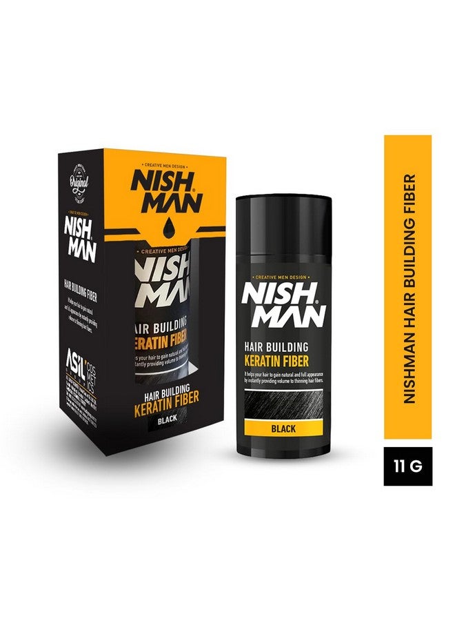 نيشمان ألياف الكيراتين لبناء الشعر | للشعر الخفيف | بقع تساقط الشعر من كونسيلاس | ألياف الكيراتين - 21 جرام | أسود - Image 2