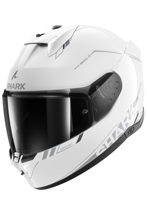 SHARK SKWAL i3 BLANK SP HELMET WHITE SILVER ANTHRACITE