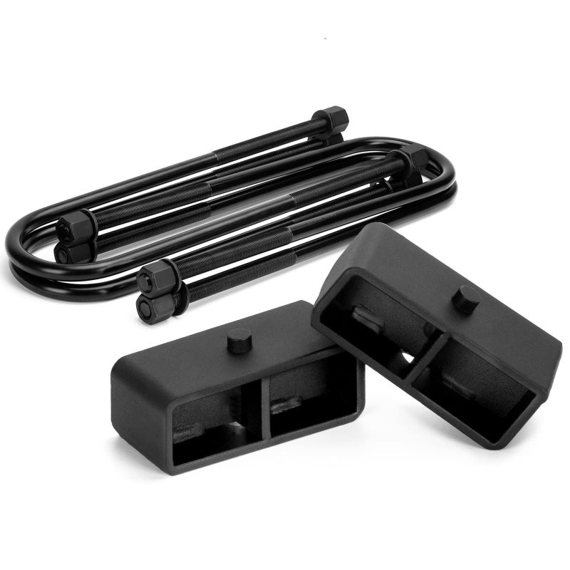 KSP 2 Rear Lift Block Set for F250 F350 Super Duty Trucks 19992024 2in Rear Suspension Lift Kits Include 2pcs lift blocks and 4pcs Ubolts Compatible with F250 F350 2WD 4WD Heavy Duty Pickup