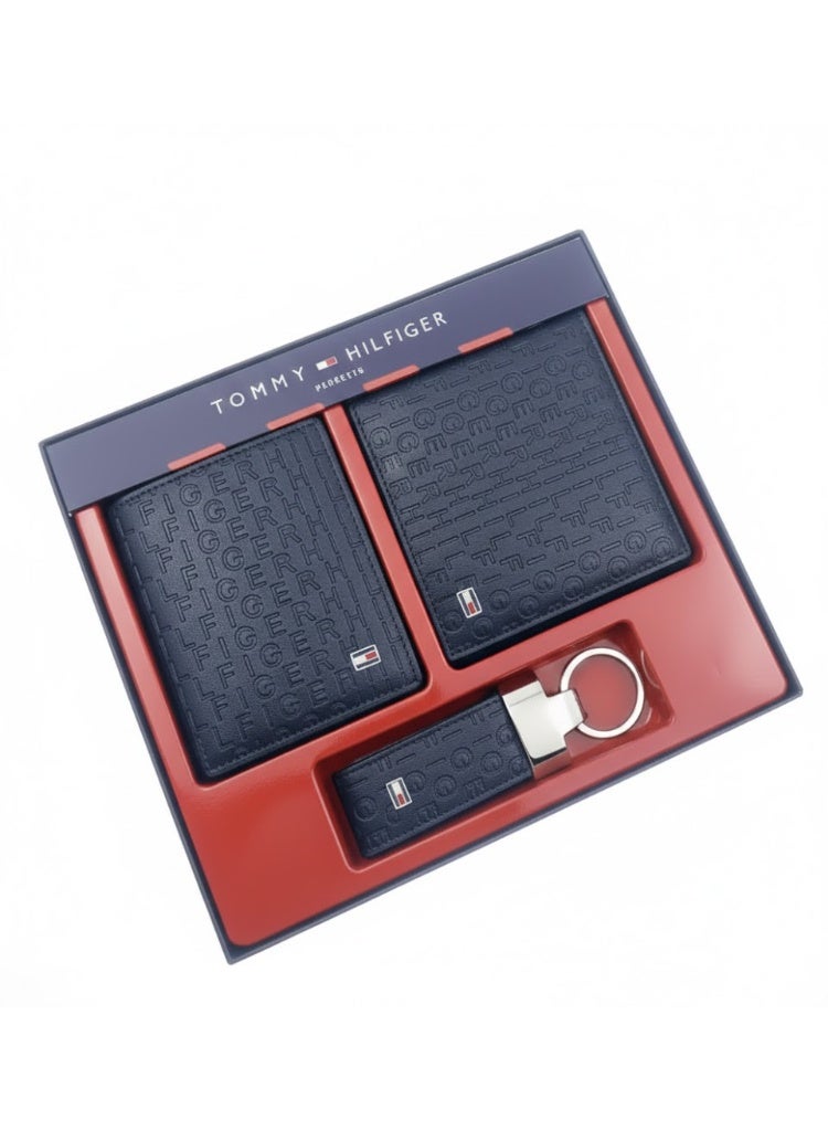 Hilfiger Denim Tommy Hilfiger men's wallet, and keychain set - Image 1