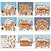 VABAMNA Christmas Party Favor for Kids 30 Sheets Make a Gingerbread House DIY Craft Stickers Scenes for Xmas Holiday Activity Party Game Supplies 15 Sets - Image 2