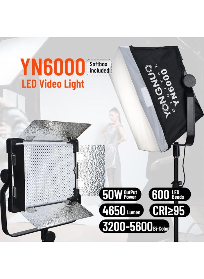 يونجنيو مجموعة لوحة LED ثنائية اللون Yongnuo YN6000 - Image 2