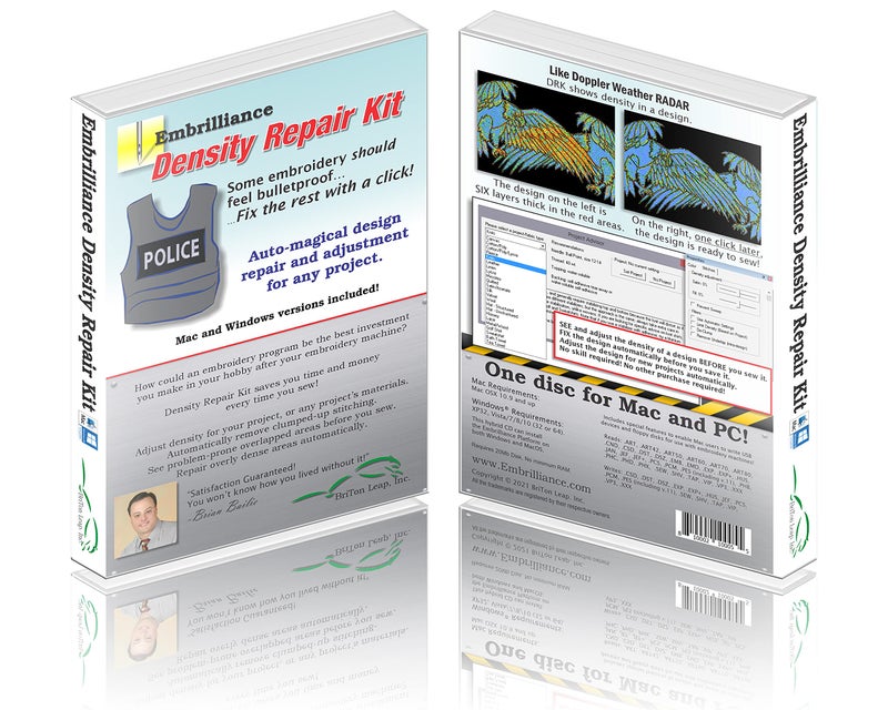 Embrilliance Embrilliance Density Repair Kit Pro Embroidery Software for Mac  PC