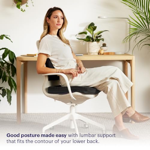 Purple Back Cushion | Pressure Reducing Grid Designed for Ultimate Comfort | Designed for Chairs, Gaming, and Travel | Made in The USA - Image 3