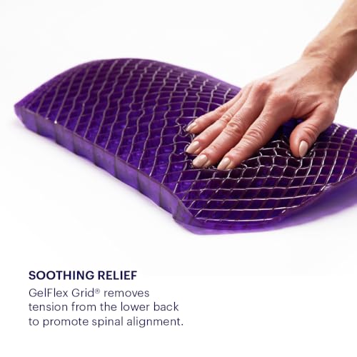 Purple Back Cushion | Pressure Reducing Grid Designed for Ultimate Comfort | Designed for Chairs, Gaming, and Travel | Made in The USA - Image 5