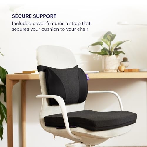 Purple Back Cushion | Pressure Reducing Grid Designed for Ultimate Comfort | Designed for Chairs, Gaming, and Travel | Made in The USA - Image 4