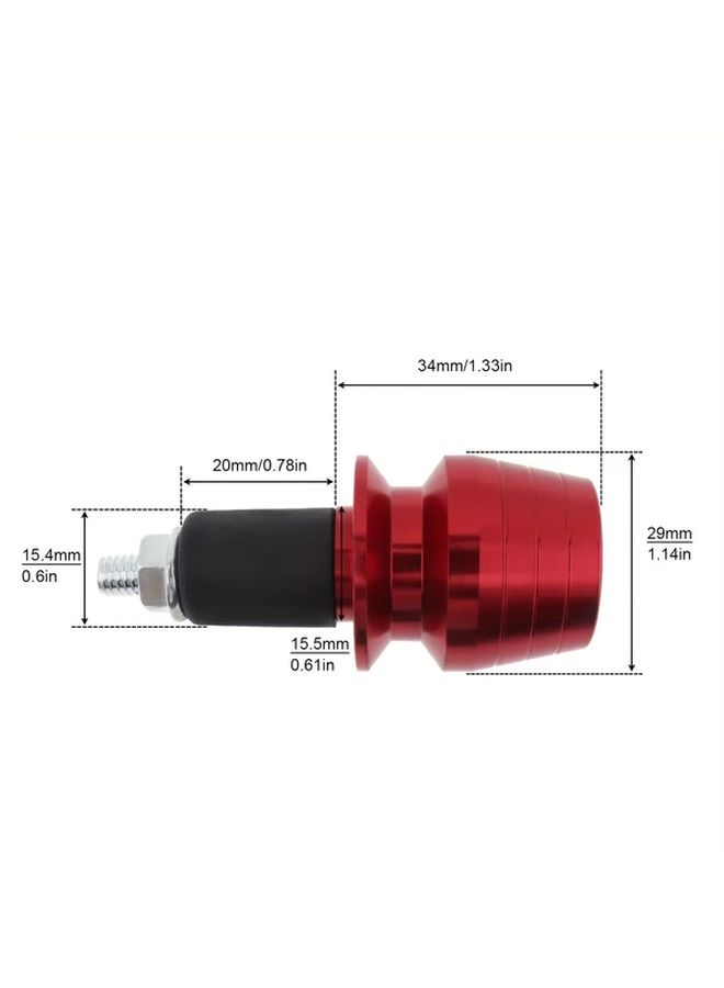 Black Aluminum Motorcycle Handlebar Grip End Cap Plug For 7 8 Inch Hand Bar - Image 2